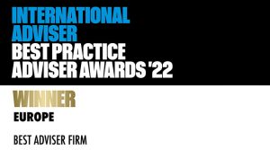 International Adviser Best Practice Awards EU - Winner - Best Adviser Firm 2022