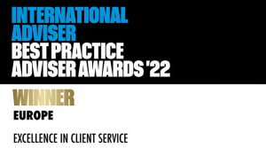 International Adviser Best Practice Awards EU - Winner - Excellence in Client Services 2022